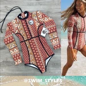 ☀️RIP CURL☀️ SAFFRON SKIES UV LONG SLEEVE BODY SUIT ONE PIECE